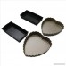 Buorsa 4 Pcs Tart Pans with Removable Bottom Rectangular Quiche Pan and Heart Shaped Quiche Pans Pie Pans - B07FKMNT1M